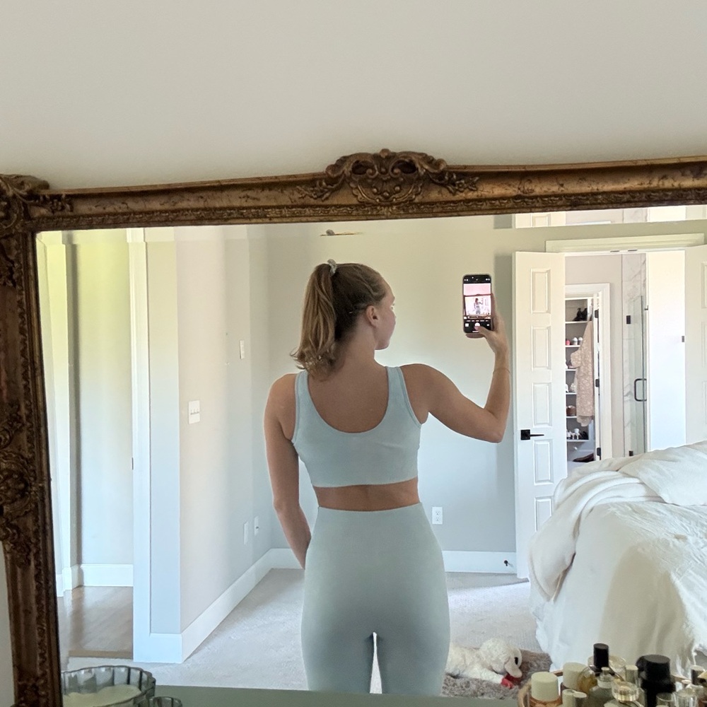 Baby Blue Target Ribbed Activewear Set - Picture 3 of 3